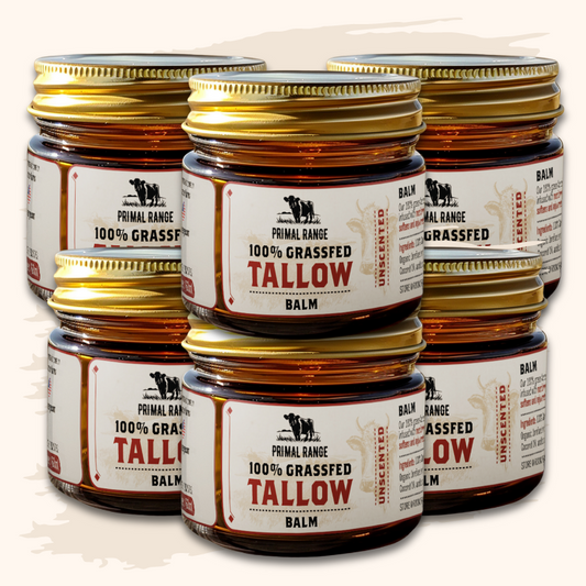 100% Grassfed Beef Tallow Balm (6 pack)