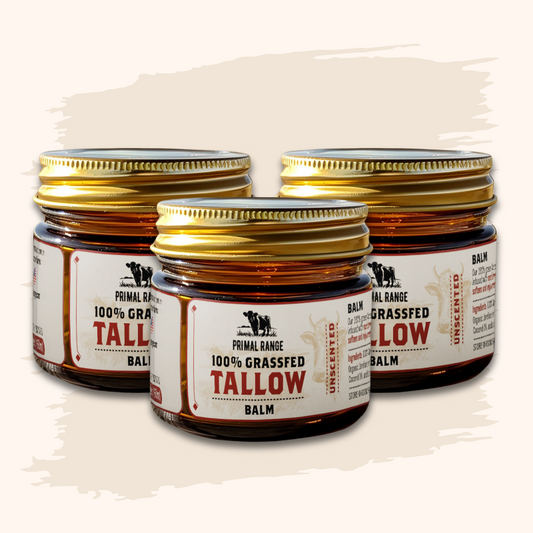 100% Grassfed Beef Tallow Balm (3 Pack)
